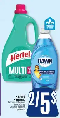 Jean Coutu DAWN, HERTEL Selected cleaning products offer