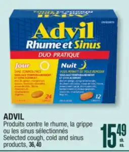 Jean Coutu ADVIL Selected cough, cold and sinus products offer