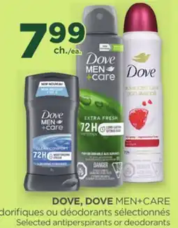 Proxim DOVE, DOVE MEN+CARE Selected antiperspirants or deodorants offer