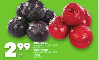 Marche Ami PRUNES NOIRES OU PRUNES ROUGES offer