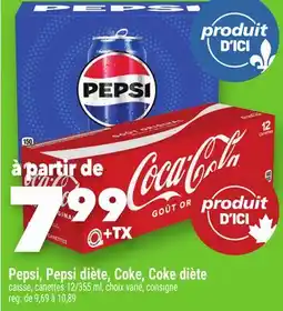Marche Ami PEPSI, PEPSI DIÈTE, COKE, COKE DIÈTE offer