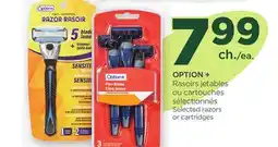 Proxim OPTION+ Selected razors or cartridges offer
