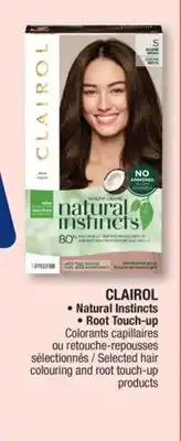 Jean Coutu CLAIROL Natural Instincts, Root Touch-up Selected hair colouring and root touch-up products offer