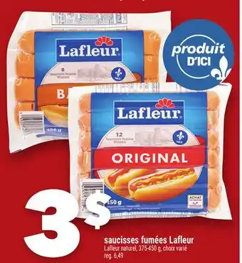 Marche Ami SAUCISSES FUMÉES LAFLEUR offer