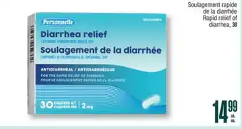 Jean Coutu PERSONNELLE Rapid relief of diarrhea offer