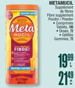 Jean Coutu METAMUCIL Fibre supplement Poudre offer