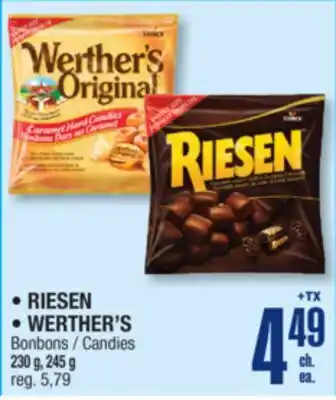 Jean Coutu RIESEN, WERTHER'S Candies offer