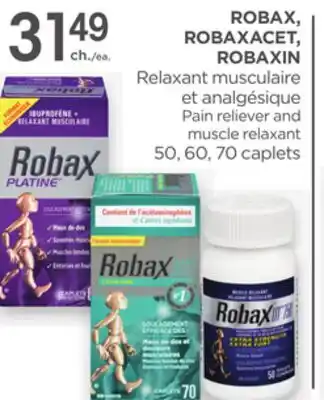 Proxim ROBAX, ROBAXACET, ROBAXIN Pain reliever and muscle relaxant offer