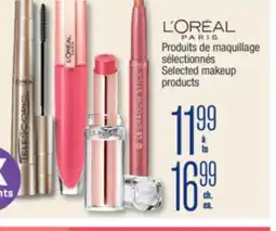Jean Coutu L'ORÉAL PARIS Selected makeup products offer