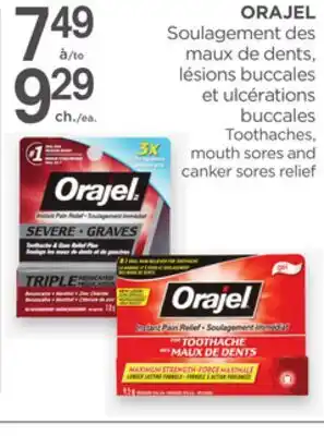 Proxim ORAJEL Toothaches, mouth sores and canker sores relief offer