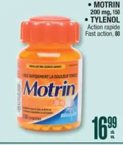 Jean Coutu MOTRIN TYLENOL Fast action offer