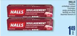 Jean Coutu HALLS Lozenges, single packaging offer