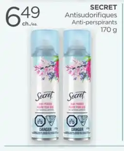 Proxim SECRET Anti-perspirants offer