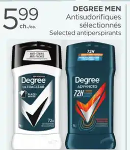 Proxim DEGREE MEN Selected antiperspirants offer