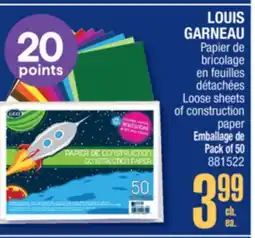 Jean Coutu LOUIS GARNEAU Papier de bricolage en feuilles détachées offer