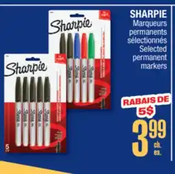 Jean Coutu SHARPIE Selected permanent markers offer