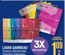 Jean Coutu LOUIS GARNEAU Selected notebooks offer