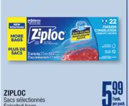 Jean Coutu ZIPLOC Selected bags offer