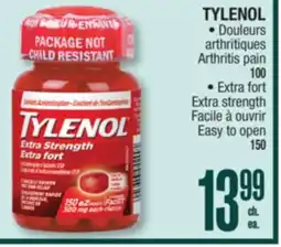 Jean Coutu TYLENOL • Douleurs arthritiques Arthritis pain 100 • offer