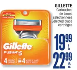 Jean Coutu GILLETTE Selected blade cartridges offer