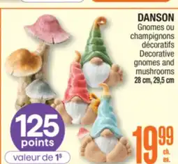 Jean Coutu DANSON Decorative gnomes and mushrooms offer