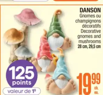 Jean Coutu DANSON Decorative gnomes and mushrooms offer