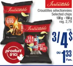 Jean Coutu IRRESISTIBLES Croustilles sélectionnées offer