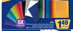 Jean Coutu GEO Selected portfolios and duo-tangs offer