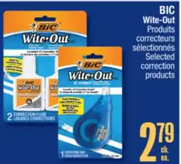 Jean Coutu BIC Wite-Out Selected correction products offer