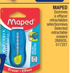 Jean Coutu MAPED Selected retractable erasers offer