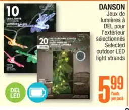 Jean Coutu DANSON Selected outdoor LED light strands offer