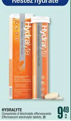 Jean Coutu HYDRALYTE Effervescent electrolyte tablets, 20 offer