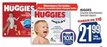 Jean Coutu HUGGIES Selected diapers offer
