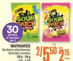 Jean Coutu MAYNARDS Selected candies offer