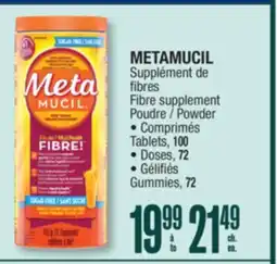 Jean Coutu METAMUCIL Fibre supplement Powder offer
