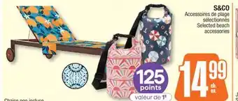 Jean Coutu S & CO Selected beach accessories offer