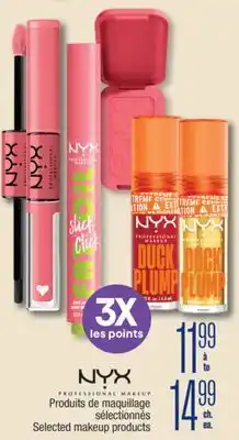 Jean Coutu NYX Selected eyelash and nail care products offer