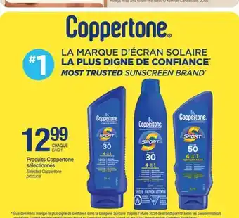 Jean Coutu Selected Coppertone products offer