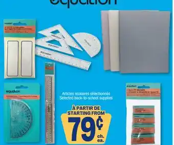 Jean Coutu Equation Selected back-to-school supplies offer