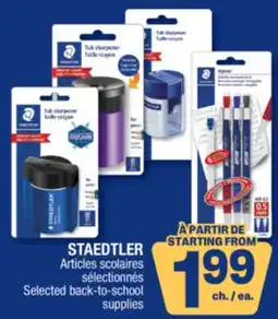 Jean Coutu STAEDTLER Selected back-to-school supplies offer