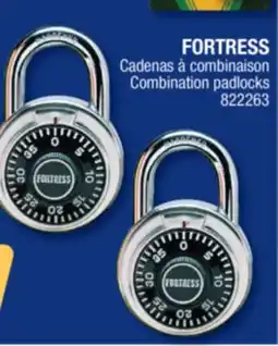 Jean Coutu FORTRESS Combination padlocks offer