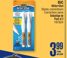 Jean Coutu BIC Wite•Out Correction pens offer