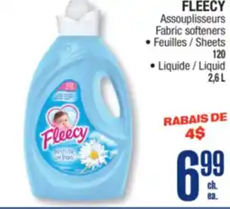 Jean Coutu FLEECY Fabric softeners offer