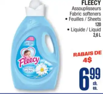 Jean Coutu FLEECY Fabric softeners offer