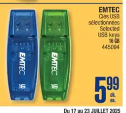 Jean Coutu EMTEC Selected USB keys offer