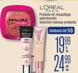 Jean Coutu L'ORÉAL PARIS Selected makeup products offer