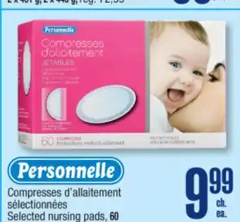Jean Coutu Personnelle Selected nursing pads offer
