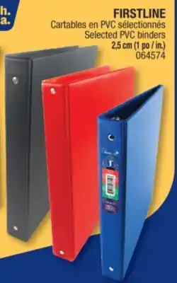Jean Coutu FIRSTLINE Selected PVC binders offer