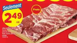Maxi côtes de flanc de porc fraîches offer