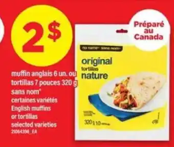 Maxi muffin anglais ou tortillas offer